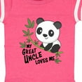 thumbnail image 4 of Inktastic My Great Uncle Loves Me Cute Panda Boys or Girls Baby Bodysuit, 4 of 5