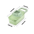 thumbnail image 3 of Hachoir à Légumes avec 6 Lames et Récipient - Coupe-Aliments Multifonctionnel et Râpe pour Préparation de Repas Facile, 3 of 8