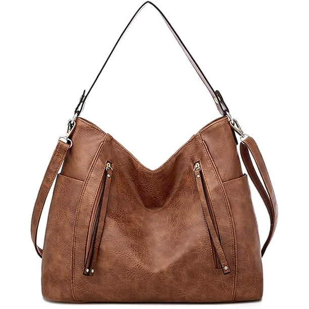 LHSHID Women’s Tote Handbag Large Shoulder Purse Leather Crossbody Handbag Roomy Work Bag