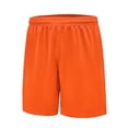 thumbnail image 4 of Kureaily Sports Shorts For Children Pants Fitness Running Shorts Football Shorts Competition Training Pants Suitable For Children 5 13./ 5-6 Years/ Little Kid (Orange), 4 of 5