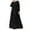 Black, variant on Elegant Women's Long Sleeve Button Down Abaya Casual Dress Dubai Fashion Outerwear