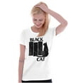 thumbnail image 4 of Black Cat Punk Rock Kitty Lovers Womens Fitted Plus Size Graphic Tee Brisco Brands 3X, 4 of 5