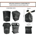 thumbnail image 4 of DAP | Trash Bag 40-45 Gallons, 18 Mic, Strong, 200 Bags, 40"x46" Black Color, 4 of 9