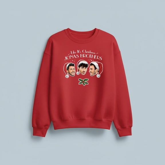 All I Want for xMas Jonas Sweatshirt, Jonas Brothers Sweatshirt - Sizes S-5XL ,Art Print JSC