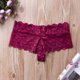 thumbnail image 4 of Calzoncillos de encaje sexy para mujer VISgogo, calzoncillos suaves de cintura baja, tanga triangular sin costuras en la entrepierna VISgogo moda, 4 of 7