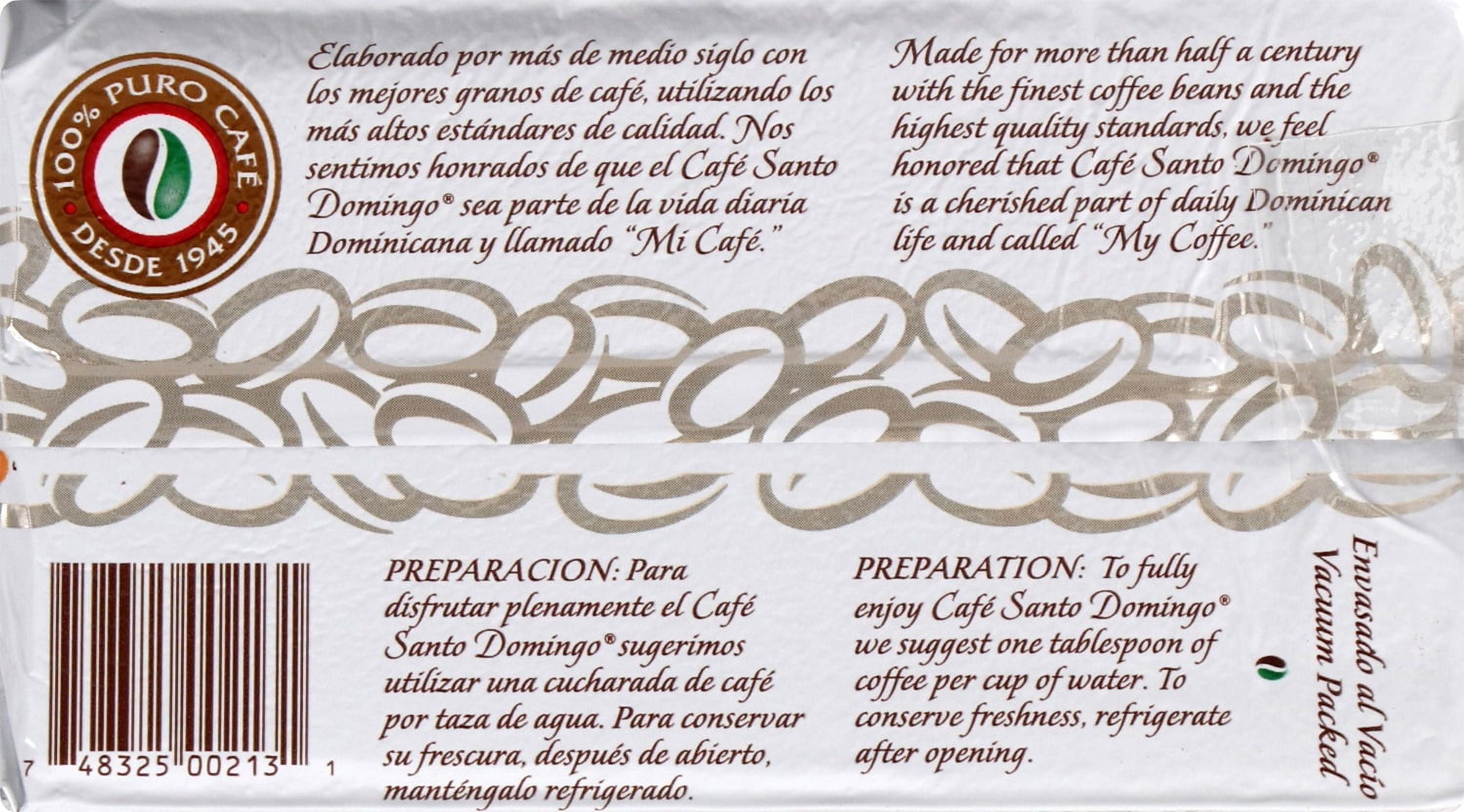 (2 pack) Goya Cafe Santo Domingo Ground Coffee, 10 oz Brick