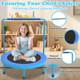 thumbnail image 6 of WOWLAND 3FT Toddler Trampoline with Handlebar for Age 1-6, Max Load 220LBS 36'' Indoor Mini Trampoline for Kids, Small Trampoline for Toddlers, Noise Free, Quick Assembly, 6 of 7