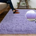 thumbnail image 7 of Junovo Super Soft Fluffy Area Rugs Modern Shag Rug for Bedroom Living Room,Cute Carpets for Kids Nursery Girls Home Dorm,4'x6',Lavender Purple, 7 of 7