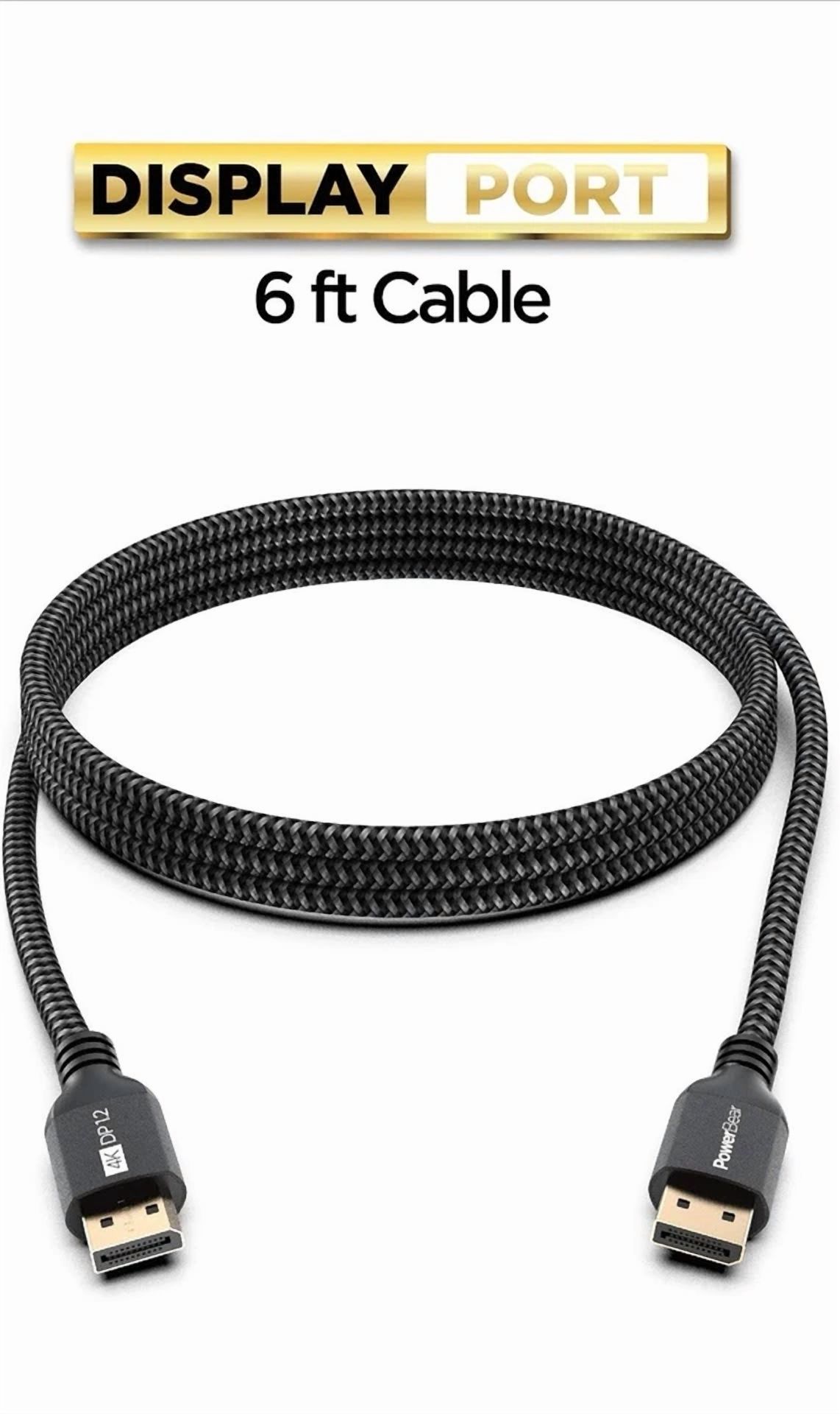 Bundle 4K Displayport Cable Ultra Hd High Speed Display Port Cable Size 3Ft/6Ft