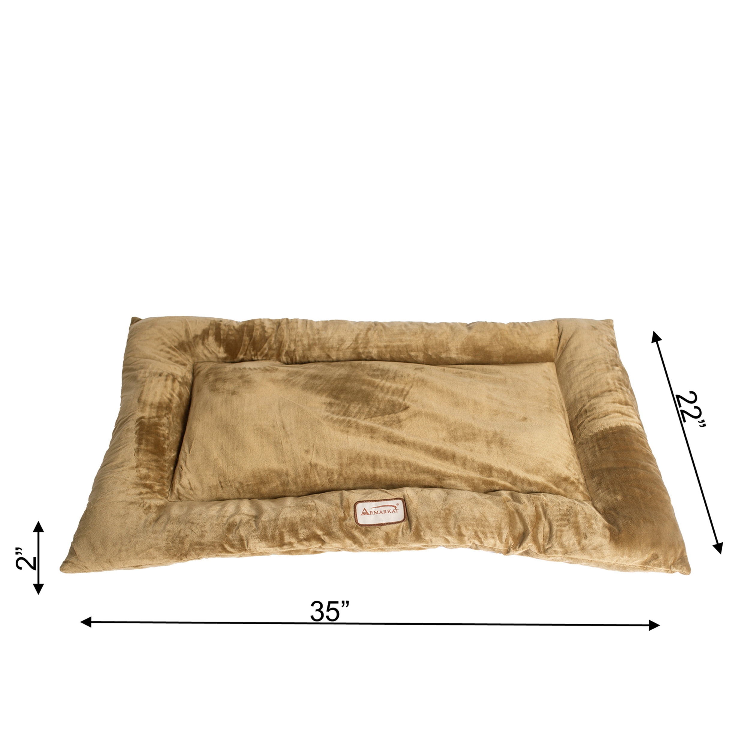 Armarkat M01CHL-L Large Pet Bed Mat , Dog Crate Soft Pad With Poly Fill Cushion, Sage Green