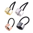 thumbnail image 2 of yingyy Bandeaux Haute Élasticité Style Simple Ornements Extensibles Porte-Queue de Cheval Élégant pour Femmes Filles Rose Rouge 1Set, 2 of 6