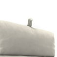 thumbnail image 4 of Jordan Manufacturing 72" x 22" Veranda Cream Solid Rectangular Outdoor Chaise Lounge Cushion with Ties and Hanger Loop, 4 of 10