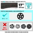 thumbnail image 5 of 4 Pack 17 inch Wheel Cover Hubcap Compatible with Toyota Rav4 2013 2014 2015 2016 2017 2018,Snap-on Installation,Lacquer, 5 of 7