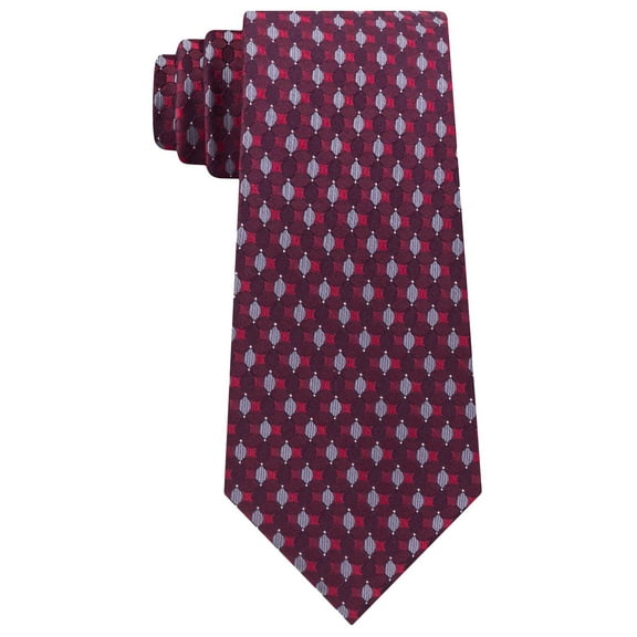 Men's Purple Connected Oval Slim Neck Tie Silk Not Applicable