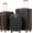 Black, variant on 3 Piece Luggage Set Lightweight Suitcase with TSA Lock, PC Hard Shell Travel Luggage with Front Pocket and Spinner Wheels, Pink (20in24in28in)
