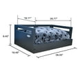 thumbnail image 5 of Wooden Pet Bed with Removable Cushion - Charcoal Gray - Medium, 5 of 5