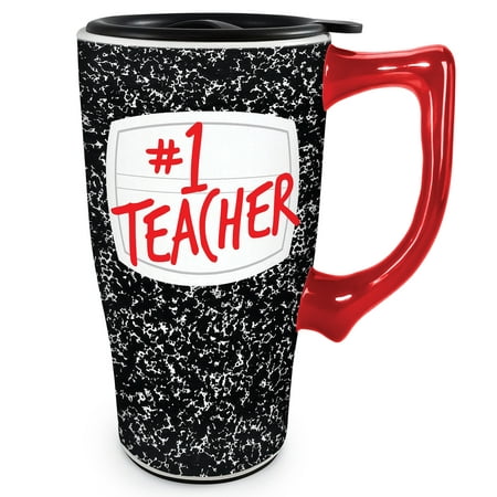 

Collections Etc #1 Teacher Notebook-Style Ceramic Travel Mug