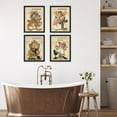thumbnail image 5 of PixonSign Set of 4 1920s Vintage Canvas Posters, Framed Wall Art Leyendecker Art Deco Still Life Portraits Classic Historic American Prints, Ancient Civilization Wall Décor - 11"x14" Black, 5 of 5