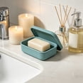 thumbnail image 4 of Ouuluon Travel Soap Case Portable Leakproof Soap Box, Blue Compact Soap Container for Travel Camping Gym Outdoor Daily Use, 4 of 7