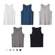 thumbnail image 2 of Camisetas sin mangas ajustadas para hombre, paquete de 2 L, azul marino, 2 of 5