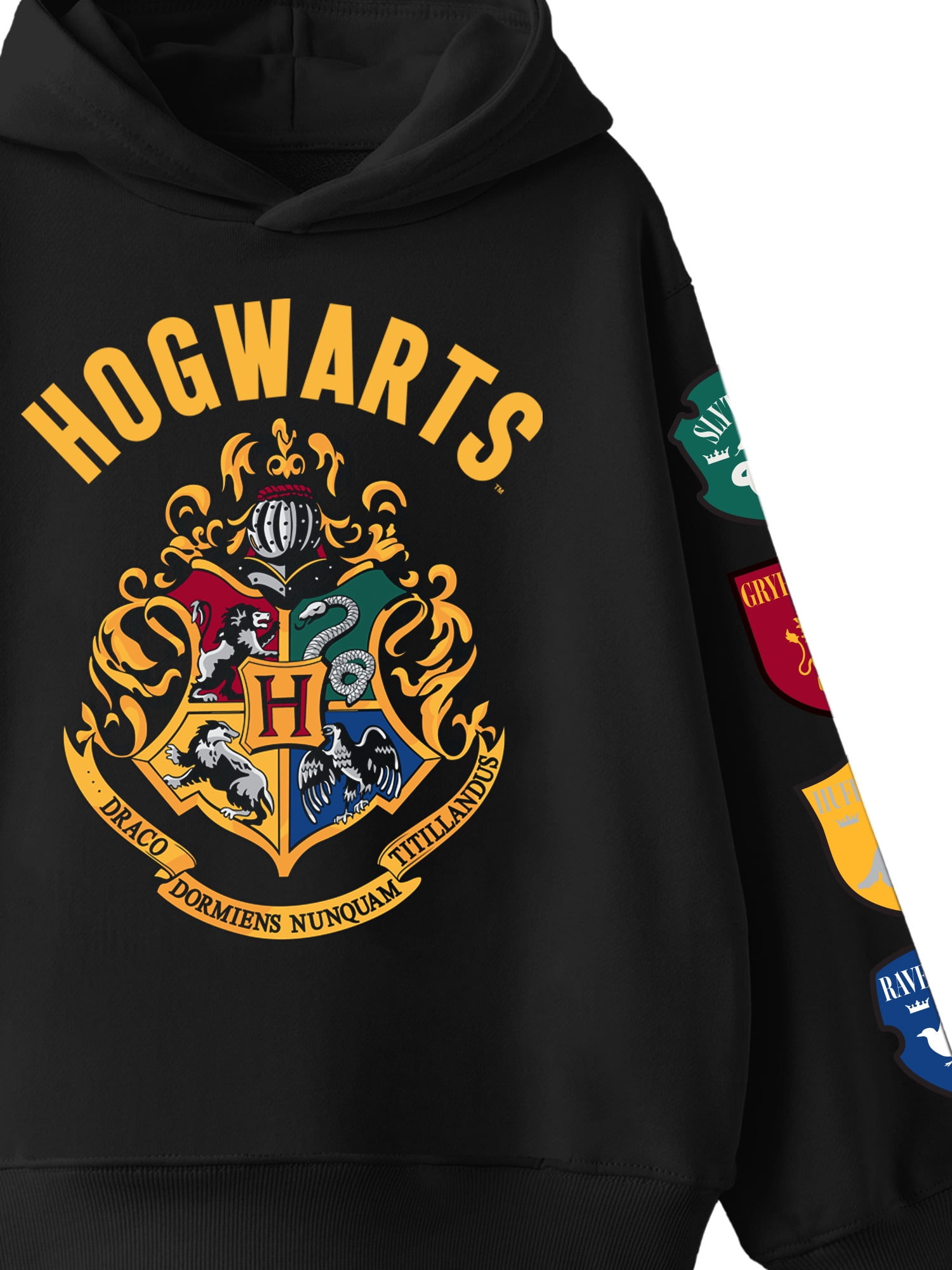 Harry Potter, Boys' & Big Boys' Graphic Hoodie, Potter Crests, Sizes 4-18