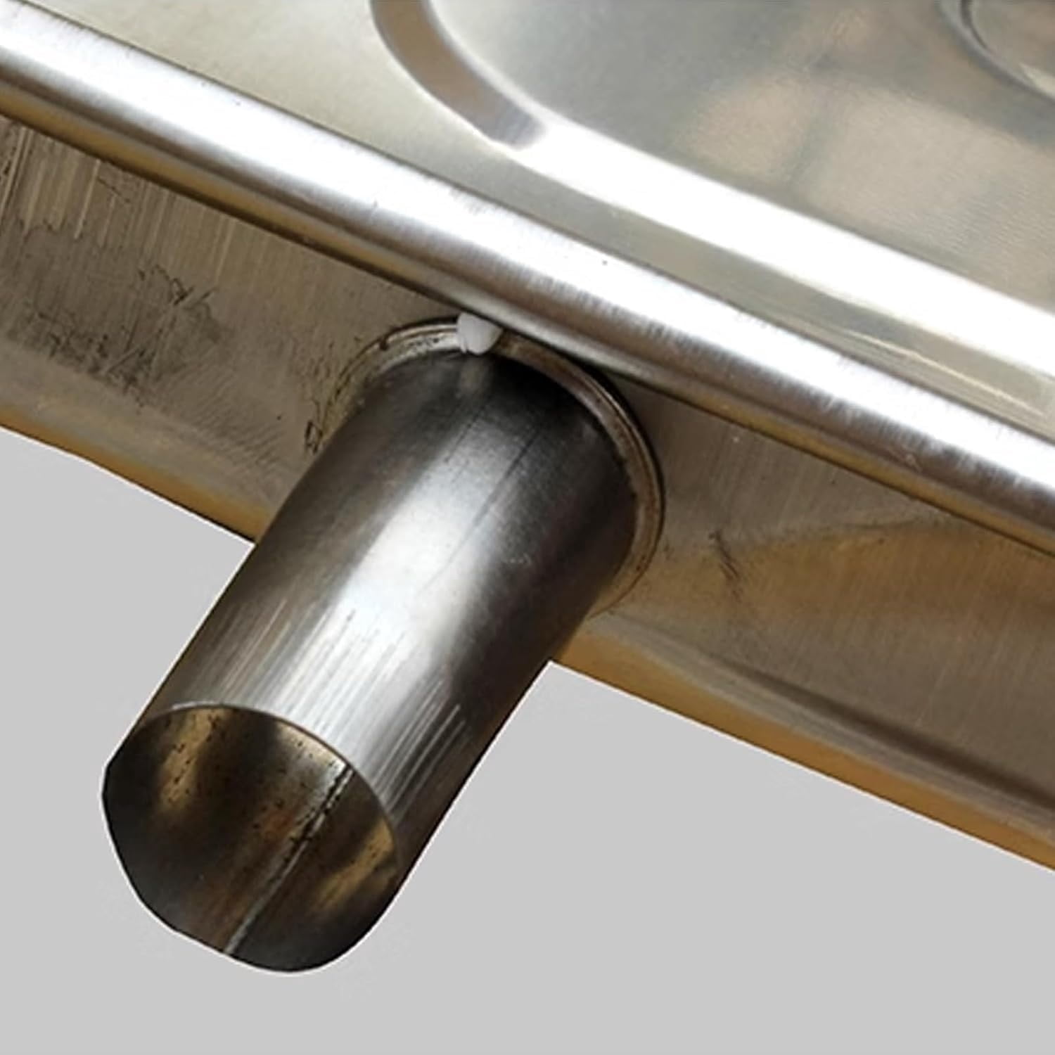 Stainless steel drip tray with drain and water pipe, drip tray for air conditioners, condensate tray for Universal Split Air Conditioner Heat Pump Systems