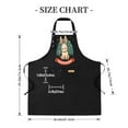 thumbnail image 5 of 2 Pack Adjustable Bib Apron with Cartoon Rabbit Design & Starry Night Sky - 2 Pockets Perfect for Cooking & Chef Use for Men & Women, 5 of 6