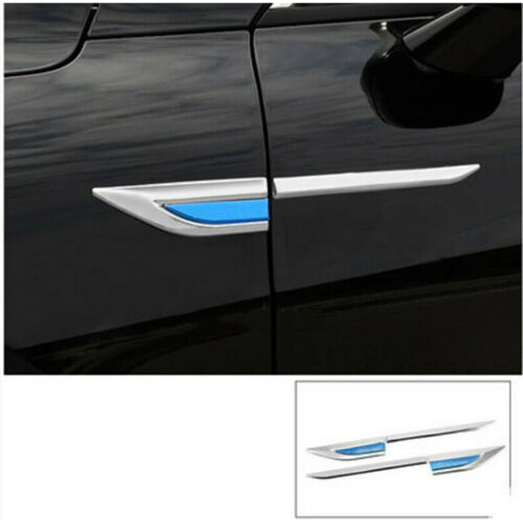 for Kia K5 2021-2023 3D Chrome Front Side Door Hood Fender Vent Air Wing Covers