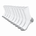 thumbnail image 4 of SGFCWSX Men's 5 Pack Athletic Socks,Lightweight Solid Color Breathable Sport Socks White S, 4 of 5