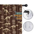 thumbnail image 4 of Blackout Kids Curtains,Brown Cartoon Dinosaurs Fossils Pattern Childrens Insulated Curtains Set Of 2,Bedroom Essentials,Toddler Room Decor 42"x63", 4 of 5