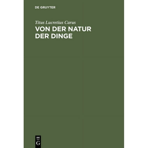 Von der Natur der Dinge (Hardcover)