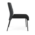 thumbnail image 3 of Waterfall Reception Armless Guest Chair / Black Steel / Dark Gray / Black, 3 of 5