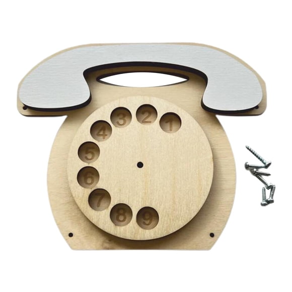 Busy Board DIY Parts Activity Board Sensory Toy Fine Motor Skills Toys for Plane Travel Toy Brain Development Develop Patience Kids rotary phone
