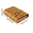 thumbnail image 3 of Milue Bandage Daily Notepad Leather Planner Notebook for Writing Doodling 150 Sheents, 3 of 16