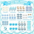 thumbnail image 2 of 74 Pcs Wedding Bridal Shower Favors for Game Winners, Party Favors Including Headband Hair Brush Jewelry Box Gift Bag (Blue), 2 of 7