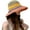 Khaki, variant on Women Straw Sun Hat Hand Woven Y2K Aesthetic Bucket Hat Striped Fishing Hat Beach Hat Foldable Cap Chic Summer Accessories