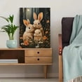 thumbnail image 5 of Qisvanset Framed Canvas Wall Art 12x16 Inch Night Woodland Bunny Kids Nursery Printed Art, 5 of 5