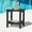 Black, variant on SERWALL Adirondack Outdoor Side Table, All Weather Use Double Layer Patio Side Table, HIPS Rectangular End Table- Blue