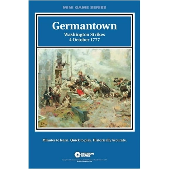 Decision Games Germantown Washington Strikes Oct. 1777 Mini Game Series DCG 1724