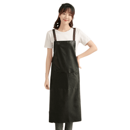 

Heavy Duty Vinyl Waterproof Apron Ultra Lightweight Industrial Apron(black）