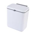 thumbnail image 2 of jifeng Hanging Trash Bin with Inner Bucket Garbage Can Kitchen Waste Basket Stylish White, 2 of 9
