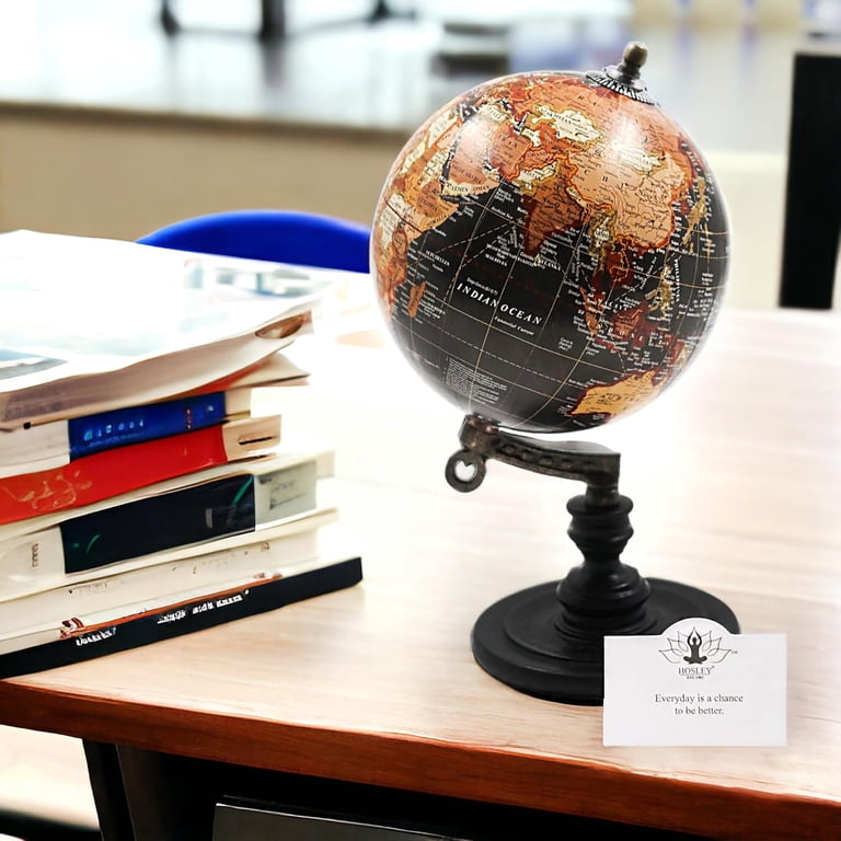 Hosley 10-Inch Decorative Globe on Wooden Stand - Walmart.com