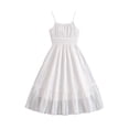 thumbnail image 2 of Ruyang Teen Girls Sundress Spaghetti Strap Ruffle A-line Dresses Swing Summer Lightweight Solid Beach Vacation Jumper Dresses, 2 of 8