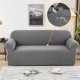 thumbnail image 1 of Stretch Sofa Slipcover Sofa Cover Furniture Protector Couch Soft with Elastic Bottom With Jacquard Fabric Small Checks Couch Covers, 1 of 7