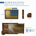 thumbnail image 4 of Furniture of America Roan 20-inch Hidden Storage Cabinet with Photo Frame, Antique Cherry, 4 of 14