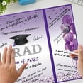 thumbnail image 5 of Clearance Sale!Veeogra Graduation Decorations Clof 2025 Congratulations Graduates Alternative Guest Book for Men Women Happy Graduation Congrats Grad Signing Card Board,Purple, 5 of 9