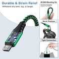 thumbnail image 2 of Android Charger Cable,Micro USB Cable 2 Pack 6FT USB A to Micro Cable with 2-Pack USB Wall Charger, KIGPOZI Fast Charging USB Plug Compatible with Samsung Galaxy S7 S6 J8 J7 Note 5,Kindle, LG (Green), 2 of 7