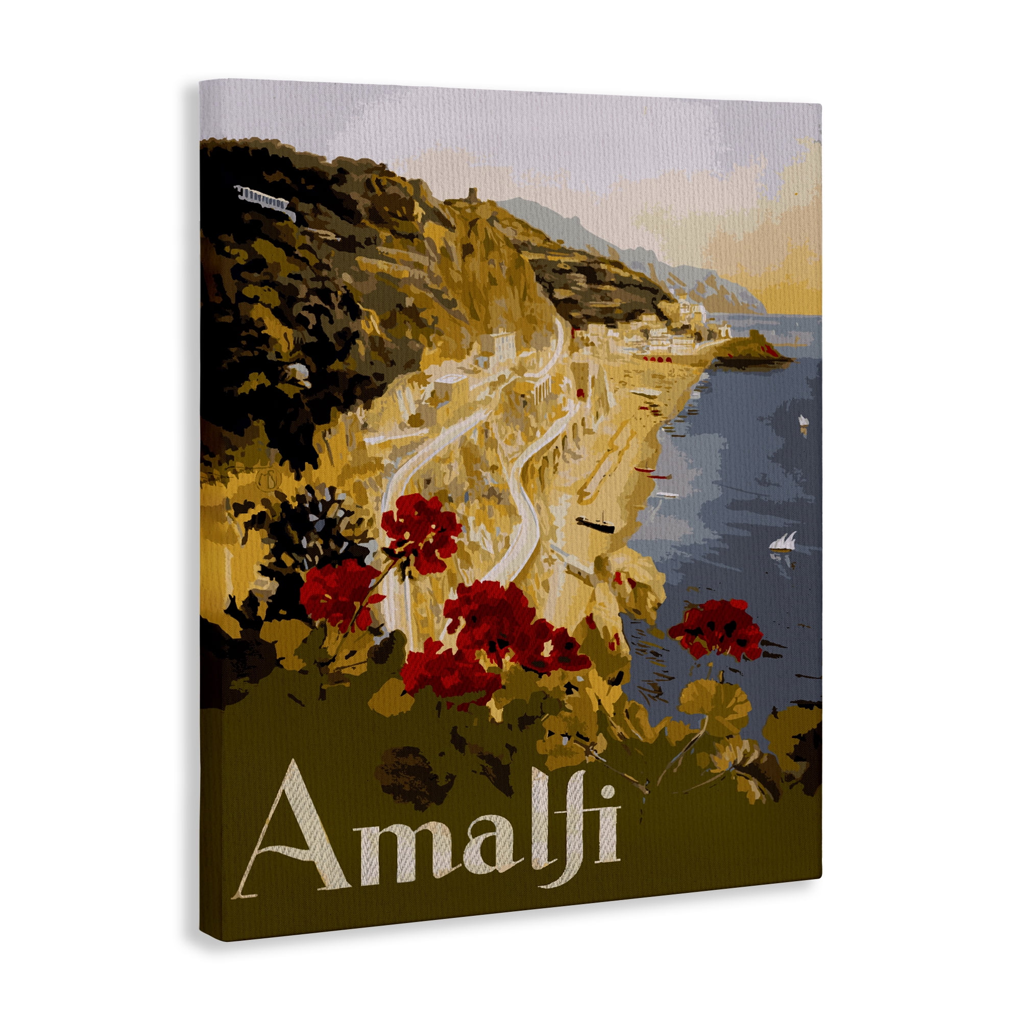 Stupell Industries Picturesque Amalfi Coast Canvas Wall Art, design by Lil' Rue