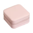 thumbnail image 3 of Joyero organizador Strade Fareast Limited de cuero PU rosa para mujer, 3 of 8