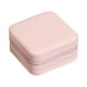 thumbnail image 3 of Joyero de viaje, caja de anillo multifuncional, organizador de joyería portátil, caja de almacenamiento de joyería para collar rosa, 3 of 9